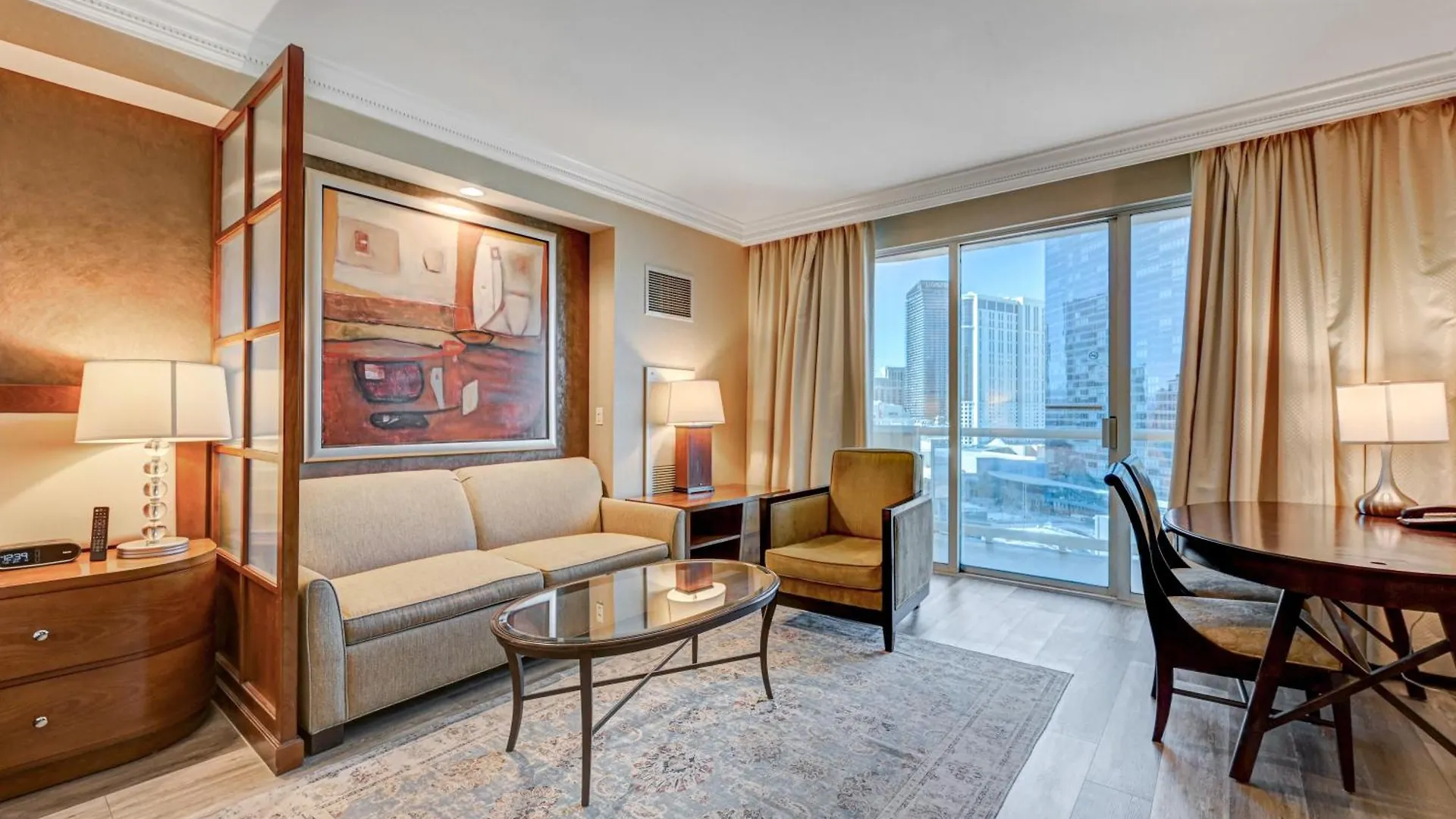 아파트호텔 Balcony Studio Signature Mgm Great View No Resort Fees Free Valet Lazy River 라스베이거스